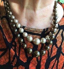 Collier double rang d'occasion  Cergy-