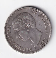 Pesetas 1876 spagna usato  Mola di Bari