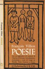 Poesie. francois villon. usato  Italia