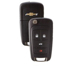 Chaveiro Chevrolet controle remoto flip-out 4 botões com partida remota Cruze Camaro Malibu comprar usado  Enviando para Brazil