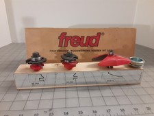 Freud 3 peças painel levantado Ogee com conjunto de brocas de corte traseiro - Não. 97-100, usado comprar usado  Enviando para Brazil