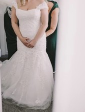 Lace wedding dress for sale  HULL