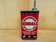 1940s KENDALL BICO DE CHUMBO DE ÓLEO UTILITÁRIO DOMÉSTICO 1/2 PINTA LATA DE SPOILER MANUAL ~BOM! comprar usado  Enviando para Brazil