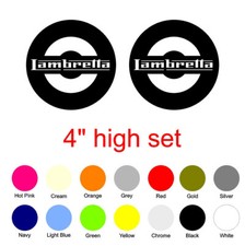 Lambretta vinyl stickers for sale  PAR