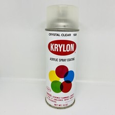 Lata de tinta spray acrílica vintage KRYLON cristalina - 1301 Borden, Inc comprar usado  Enviando para Brazil