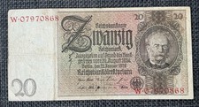 Banknote deutsches reich gebraucht kaufen  Ibbenbüren