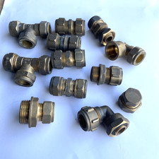15mm brass compression for sale  WELLS