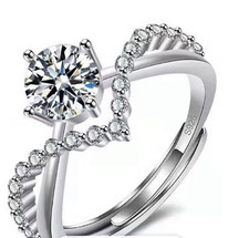 Ring strass silber gebraucht kaufen  Wörth am Rhein