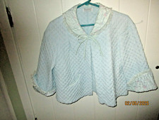 Jaqueta de cama vintage Barbizon Dainty Puff cetim colcha anos 50 roupão azul retrô comprar usado  Enviando para Brazil