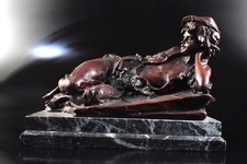 F4213: XF obra de arte objeto ornamentos japoneses em forma de mulher cobre comprar usado  Enviando para Brazil