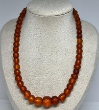 Vintage facettierte bernstein gebraucht kaufen  Hamburg