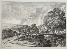 Pont bois gravure d'occasion Pont bois gravure d'occasion  Pluvigner