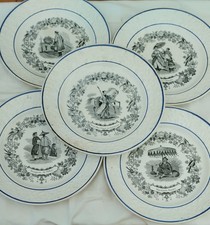 Assiettes porcelaine choisy d'occasion  Le Bosc-Roger-en-Roumois