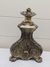 Usado, Vela/base de lâmpada vintage ornamentada dourada de metal fundido -peças - reaproveitamento comprar usado  Enviando para Brazil