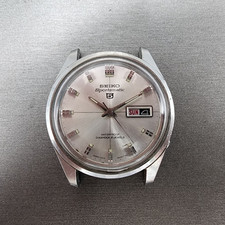 Seiko Sportsmatic 5 relógio masculino 39 mm mostrador prata tom prata data do dia 6119-9010 corrida comprar usado  Enviando para Brazil