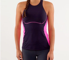 Tanque Lululemon Spin It To Win It tamanho 6 preto cisne framboesa glo luz racerback comprar usado  Enviando para Brazil