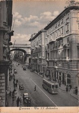 Cartolina genova via usato  Milano