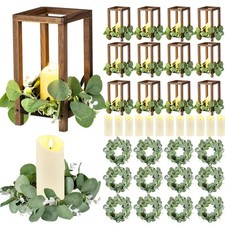 Set wooden lanterns for sale  Ashford