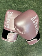 Usado, Luvas de boxe Zhengtu muay thai kickboxing masculinas e femininas sparring treinamento rosa comprar usado  Enviando para Brazil