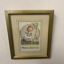 Vintage framed postcard for sale  ASHBY-DE-LA-ZOUCH