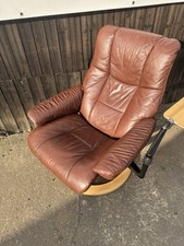 Brown leather ekornes for sale  BOSTON