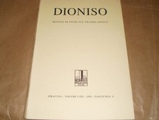 Dioniso rivista 92 usato  Marcianise