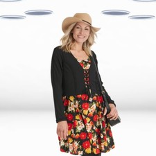 Túnica feminina Ex Joe Browns manga longa linda em camadas preta/multi comprar usado  Enviando para Brazil