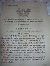 Regio decreto modif usato  Italia
