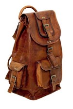 Leather laptop backpack for sale  RUGBY