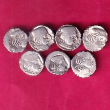 Conjunto de 7 moedas:- ANTIGA ÍNDIA KSHATRAP DINASTIA REI RETRATO PRATA RARA #ZZ1104, usado comprar usado  Enviando para Brazil