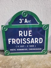 Plaque émaillée rue d'occasion  Bussy-Saint-Georges