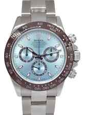 Rolex Daytona aço mostrador azul marrom moldura cerâmica relógio masculino personalizado 40 mm 116520 comprar usado  Enviando para Brazil