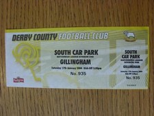 2004 ticket derby for sale  BIRMINGHAM