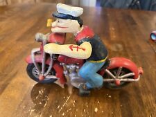 Motocicleta de patrulha Popeye On Harley Davidson, acabamento antigo pintado em ferro fundido , usado comprar usado  Enviando para Brazil