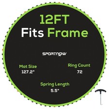 Sportnow trampoline mat for sale  GREENFORD