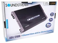 SOUNDSTREAM AR4.1200 4 CANAIS 1200 WATT AMPLIFICADOR ESTÉREO AUTOMOTIVO SUB/ALTO-FALANTE AMPLIFICADOR AB, usado comprar usado  Enviando para Brazil