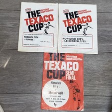 Texaco cup norwich for sale  KING'S LYNN