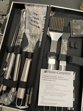 Conjunto completo de churrasqueira de aço inoxidável 16 peças Home-Complete + estojo de alumínio comprar usado  Enviando para Brazil