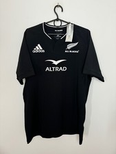 CAMISETA ADIDAS NUEVA CON ETIQUETAS TODOS LOS NEGROS NUEVA ZELANDA RUGBY UNION TALLA L ADULTO segunda mano  Embacar hacia Mexico
