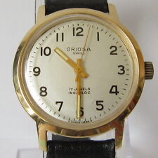 Usado, VINTAGE "ORIOSA" 17J. RELÓGIO SUÍÇO MECÂNICO BANHADO A OURO MASCULINO COM MANUTENÇÃO # 961 comprar usado  Enviando para Brazil
