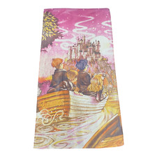 RARO Vintage 2000 Harry Potter Toalha de Banho de Praia Hogwarts Barco Escola - 55 X 28" comprar usado  Enviando para Brazil