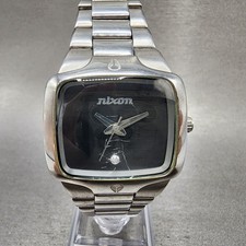 Relógio Nixon The Player Feminino 33mm Mostrador Preto Aço Retângulo Nova Bateria, usado comprar usado  Enviando para Brazil