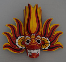 Asiatische holzmaske sri gebraucht kaufen  Leinfelden-Echterdingen