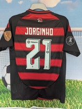 CAMISA DE FUTEBOL FLAMENGO TAMANHO MÉDIO 39-41" PEITO NOVA JORGINHO 21 comprar usado  Enviando para Brazil
