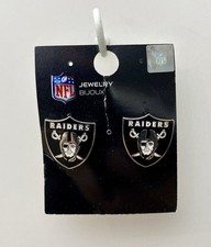 Par de brincos escudo logotipo time de futebol americano Las Vegas Raiders NFL comprar usado  Enviando para Brazil