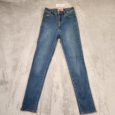 RIDERS BY LEE WOMENS JEANS SIZE 7 HIGH RISE SKINNY BLUE STRETCH DENIM na sprzedaż  Wysyłka do Poland