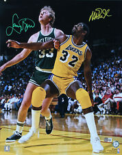 Foto de boxe vertical assinada por Magic Johnson & Larry Bird 16x20 testemunhada pela BAS comprar usado  Enviando para Brazil