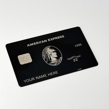 Cartão preto personalizado AMX com chip pequeno | grande - 2024 design inovador comprar usado  Enviando para Brazil