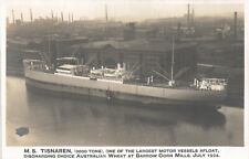 Moinho de milho Barrow in Furness. Navio de aço MS Tisnaren descarga trigo australiano comprar usado  Enviando para Brazil