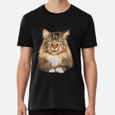 Camiseta Funny Maine Coon Cat Pet Animal Tamanho P a 5XL Fabricada nos EUA comprar usado  Enviando para Brazil